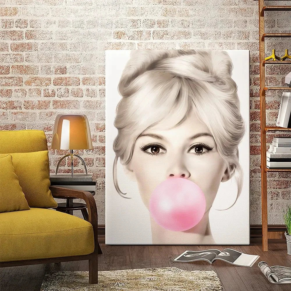 Bubblegum 3 Canvas Print Bubblegum 3 Canvas Print wall art product Art Print Shop