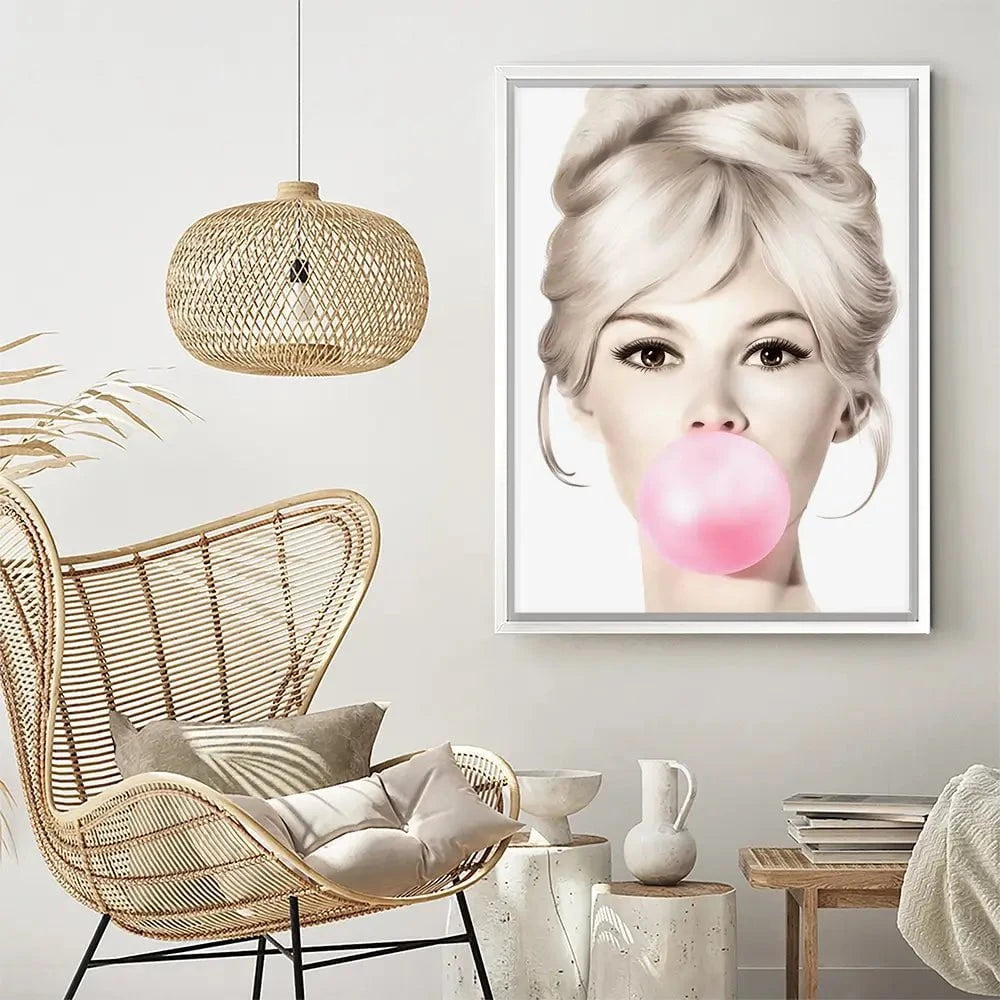 Bubblegum 3 Canvas Print Bubblegum 3 Canvas Print wall art product Art Print Shop