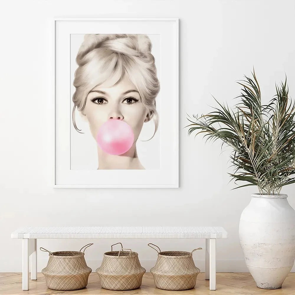 Bubblegum 3 Framed Art Print Bubblegum 3 Framed Art Print wall art product Art Print Shop