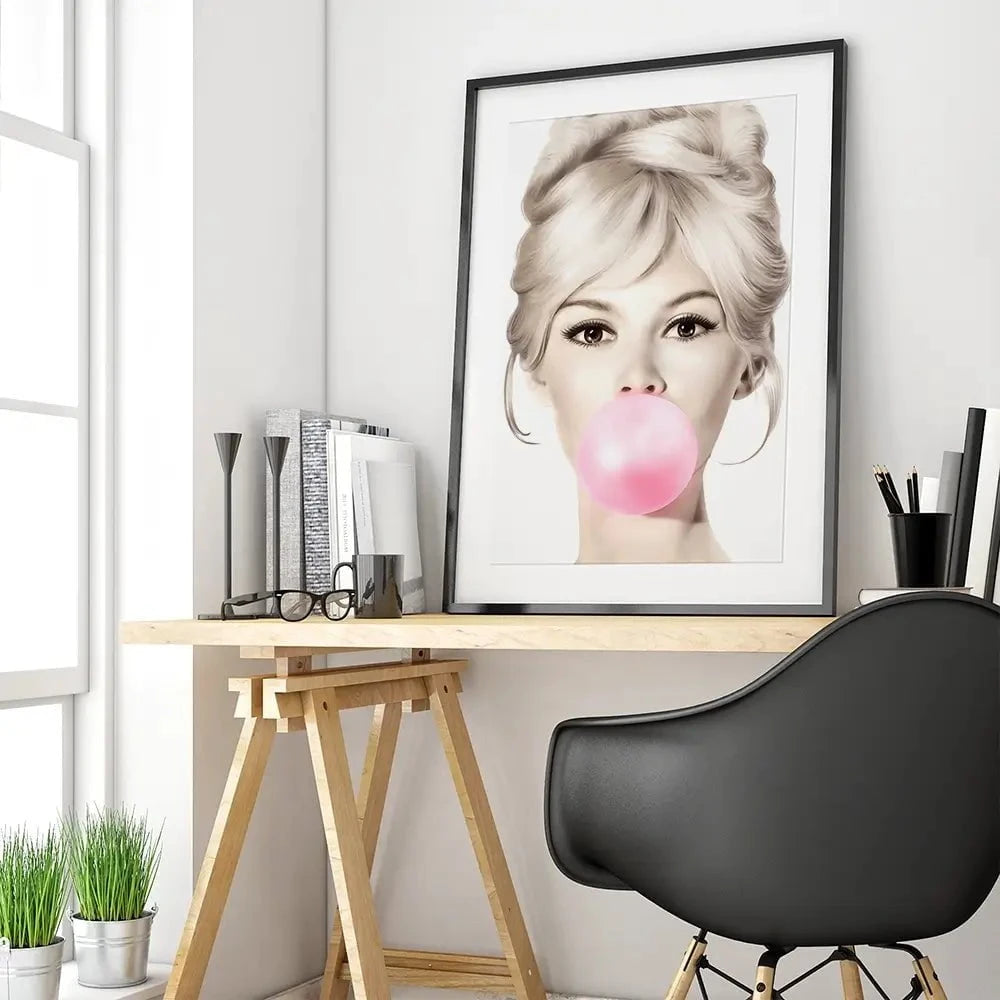 Bubblegum 3 Framed Art Print Bubblegum 3 Framed Art Print wall art product Art Print Shop