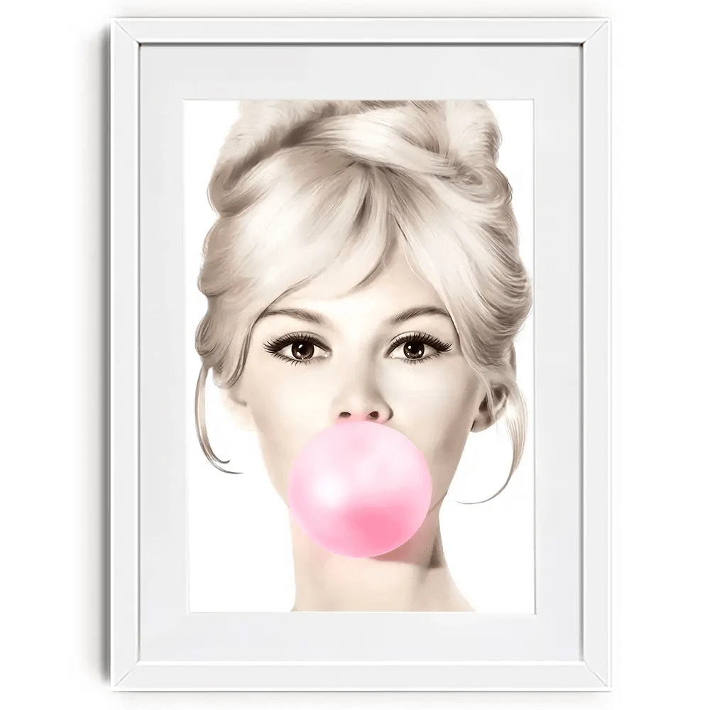 Bubblegum 3 Framed Art Print Bubblegum 3 Framed Art Print wall art product Art Print Shop