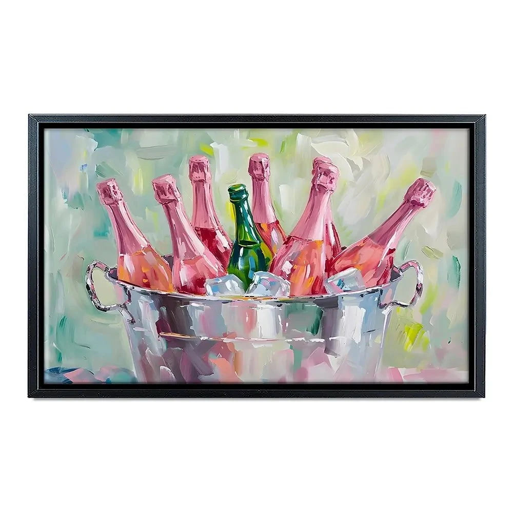 Bucket Of Bottles Canvas Print Bucket Of Bottles Canvas Print wall art product Art Print Shop