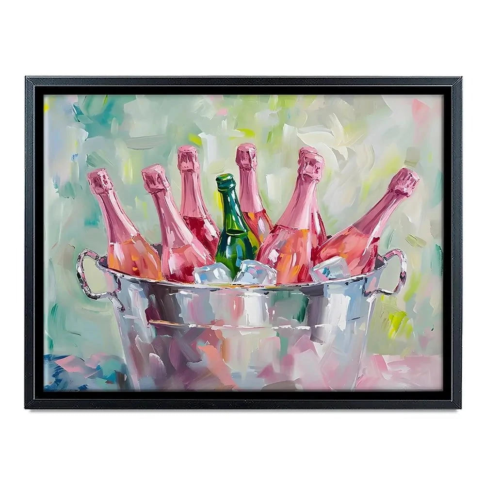 Bucket Of Bottles Canvas Print Bucket Of Bottles Canvas Print wall art product Art Print Shop