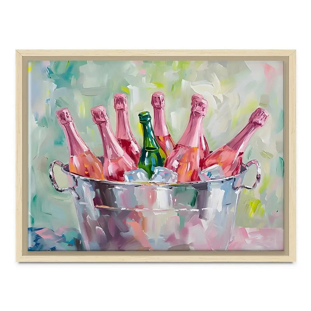 Bucket Of Bottles Canvas Print Bucket Of Bottles Canvas Print wall art product Art Print Shop