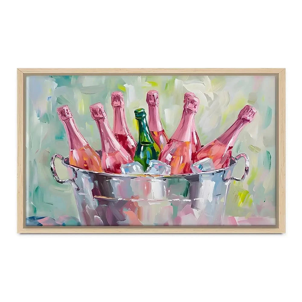 Bucket Of Bottles Canvas Print Bucket Of Bottles Canvas Print wall art product Art Print Shop