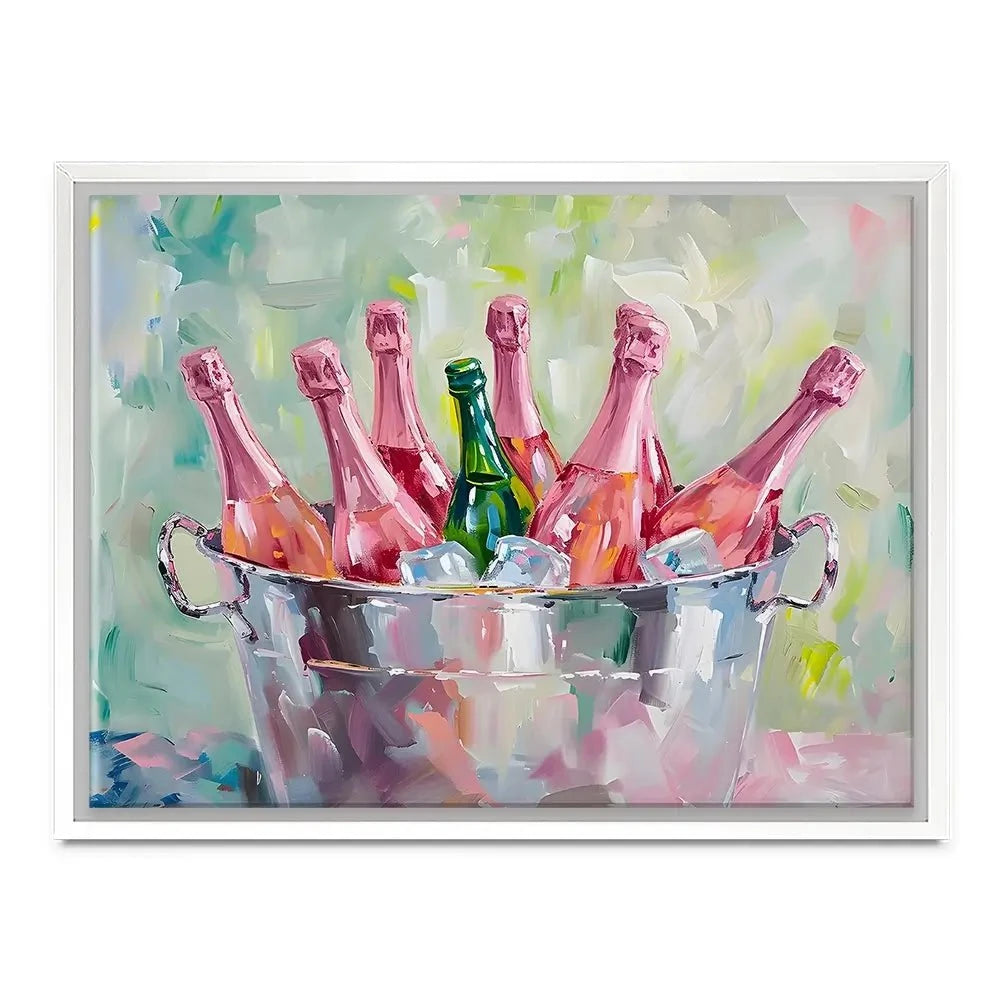 Bucket Of Bottles Canvas Print Bucket Of Bottles Canvas Print wall art product Art Print Shop