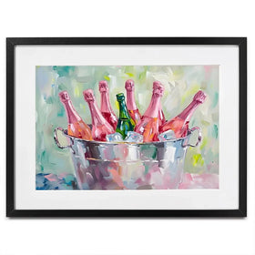 Bucket Of Bottles Framed Art Print Bucket Of Bottles Framed Art Print wall art product Art Print Shop
