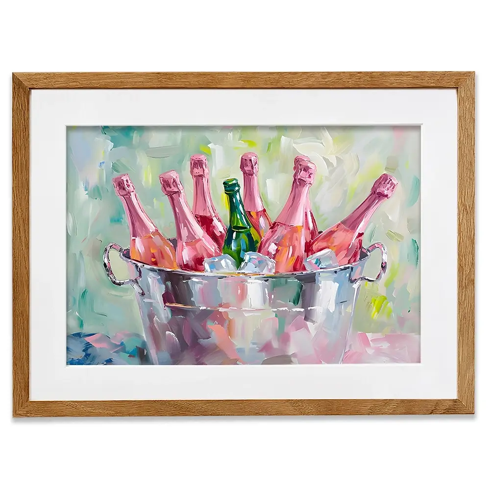 Bucket Of Bottles Framed Art Print Bucket Of Bottles Framed Art Print wall art product Art Print Shop
