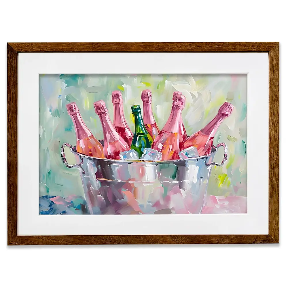 Bucket Of Bottles Framed Art Print Bucket Of Bottles Framed Art Print wall art product Art Print Shop