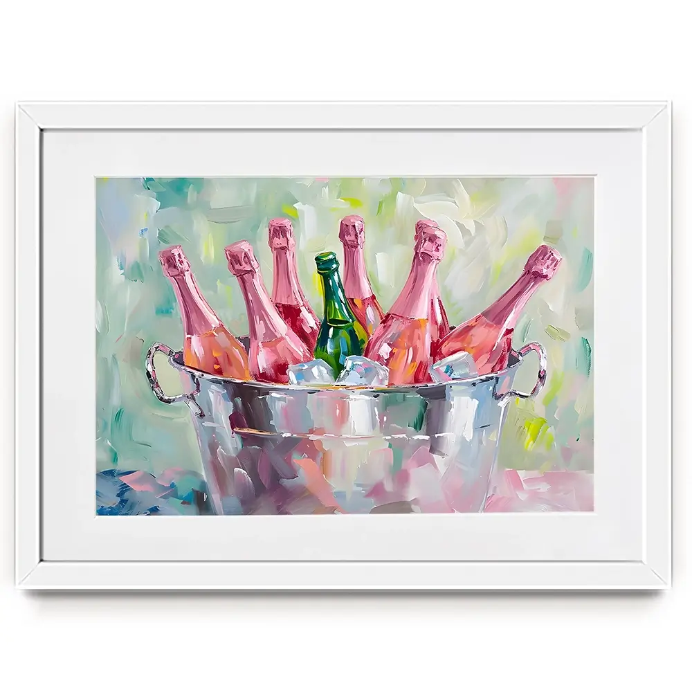 Bucket Of Bottles Framed Art Print Bucket Of Bottles Framed Art Print wall art product Art Print Shop