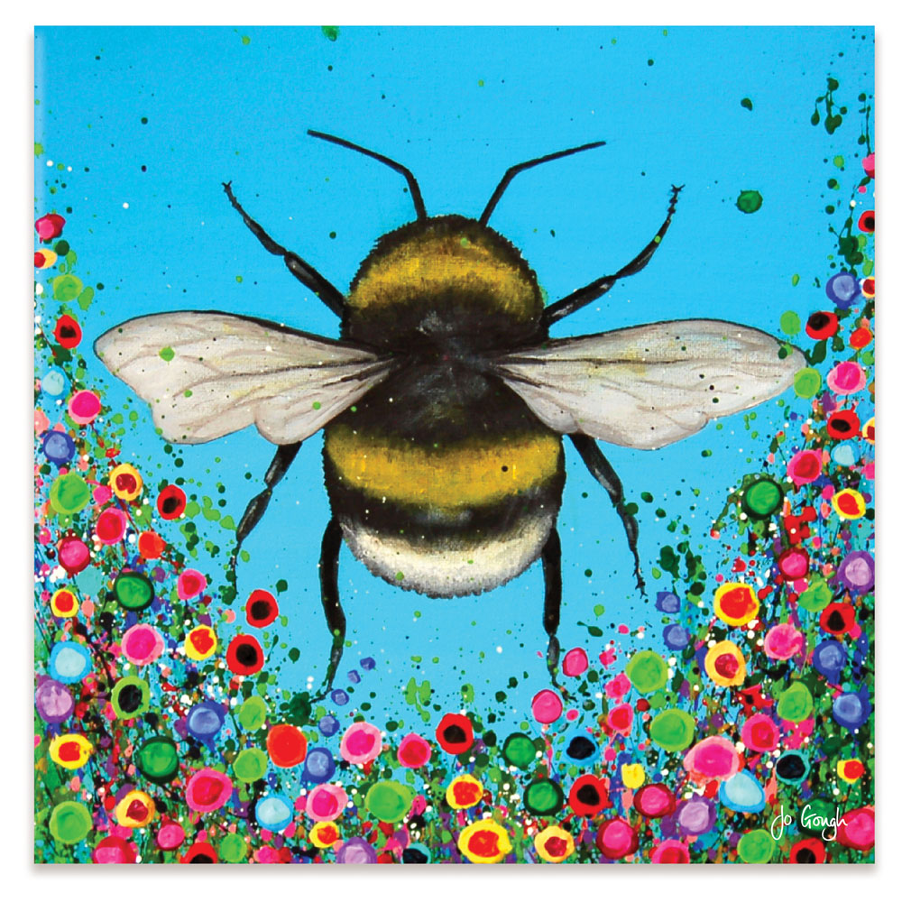 Bumblebee Flowers Canvas Print Bumblebee Flowers Canvas Print wall art product Jo Gough