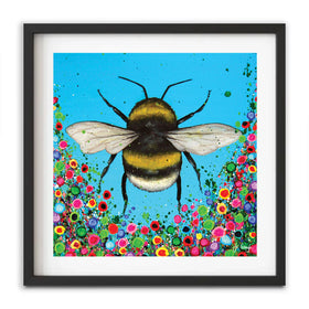 Bumblebee Flowers Framed Art Print Bumblebee Flowers Framed Art Print wall art product Jo Gough