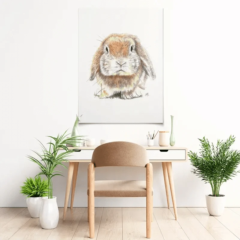 Bunny Illustration Art Print Bunny Illustration Art Print wall art product Jackie Bridges