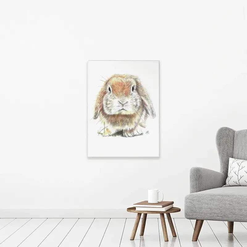 Bunny Illustration Canvas Print Bunny Illustration Canvas Print wall art product Jackie Bridges