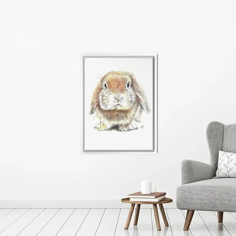 Bunny Illustration Canvas Print Bunny Illustration Canvas Print wall art product Jackie Bridges