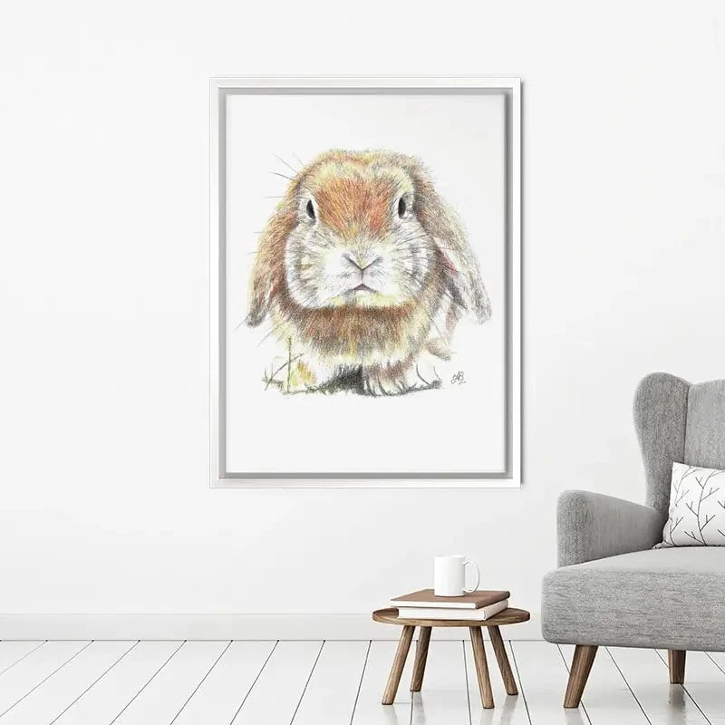 Bunny Illustration Canvas Print Bunny Illustration Canvas Print wall art product Jackie Bridges