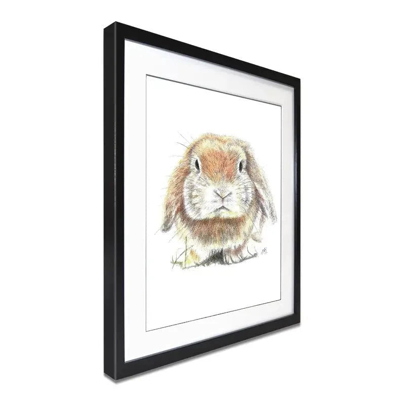 Bunny Illustration Framed Art Print Bunny Illustration Framed Art Print wall art product Jackie Bridges