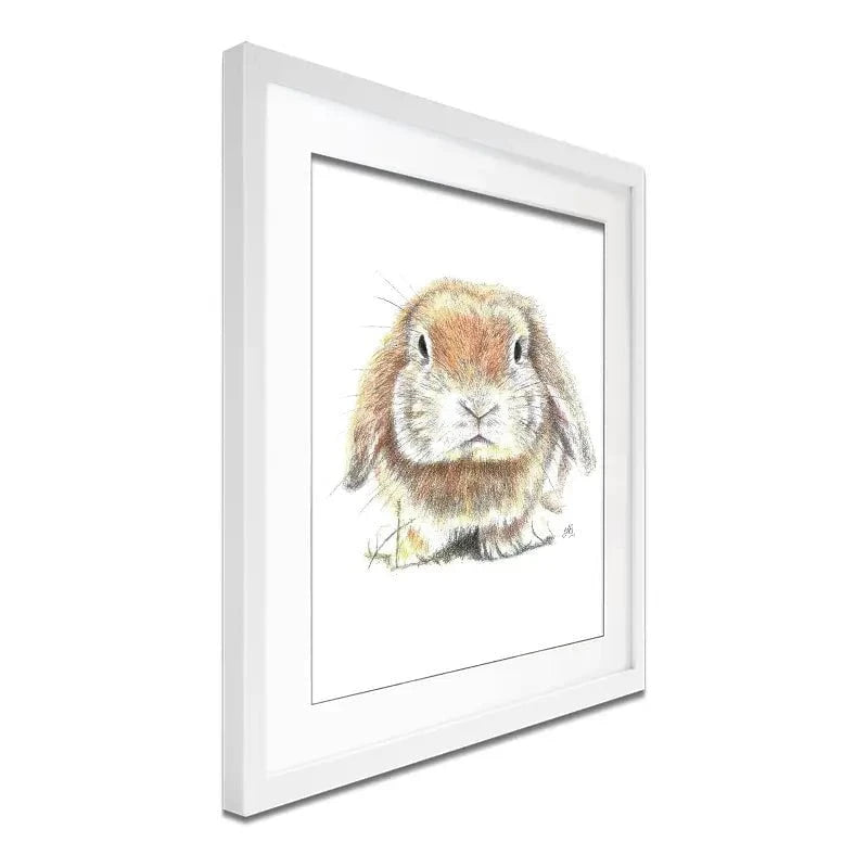 Bunny Illustration Framed Art Print Bunny Illustration Framed Art Print wall art product Jackie Bridges