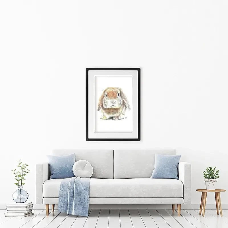Bunny Illustration Framed Art Print Bunny Illustration Framed Art Print wall art product Jackie Bridges