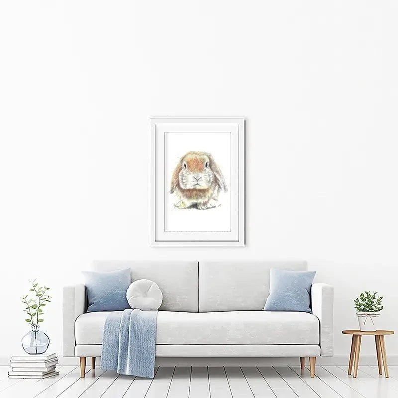Bunny Illustration Framed Art Print Bunny Illustration Framed Art Print wall art product Jackie Bridges