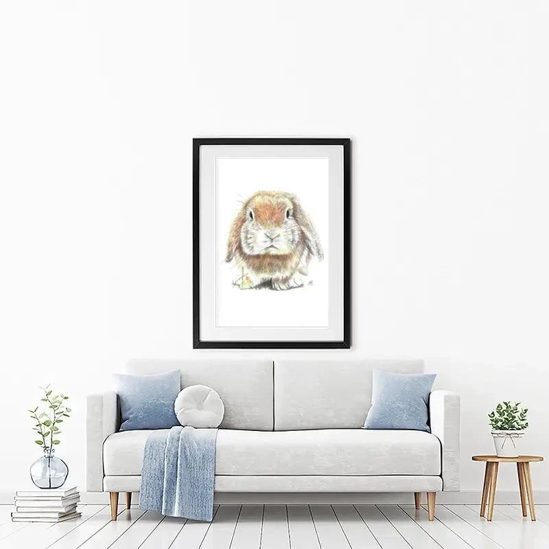 Bunny Illustration Framed Art Print Bunny Illustration Framed Art Print wall art product Jackie Bridges