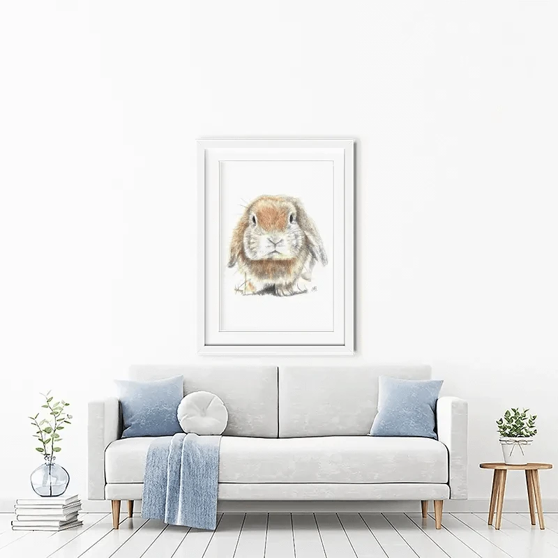 Bunny Illustration Framed Art Print Bunny Illustration Framed Art Print wall art product Jackie Bridges