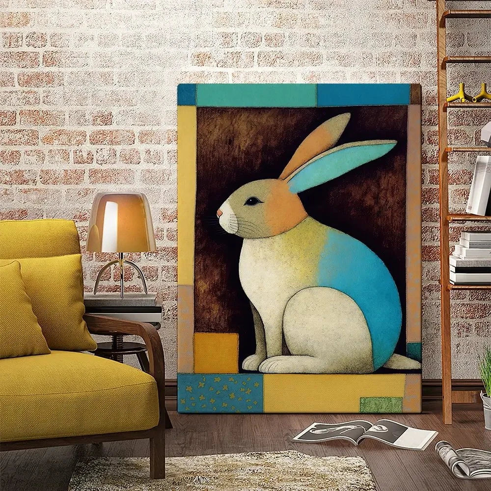 Bunny In The Box Canvas Print Bunny In The Box Canvas Print wall art product Treechild