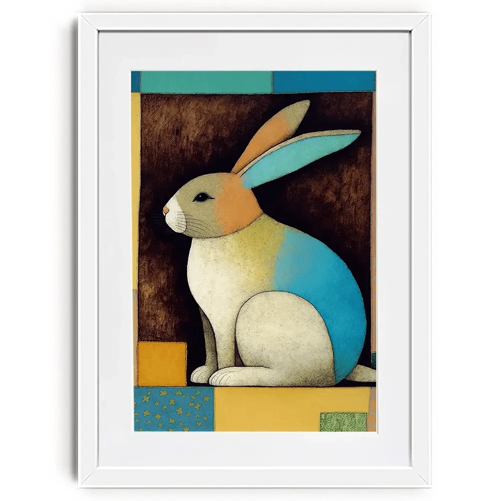 Bunny In The Box Framed Art Print Bunny In The Box Framed Art Print wall art product Treechild
