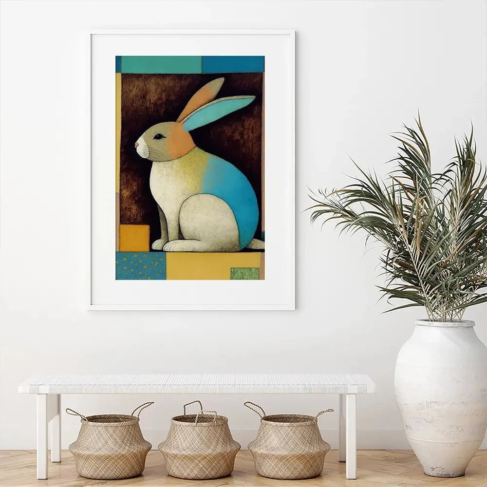 Bunny In The Box Framed Art Print Bunny In The Box Framed Art Print wall art product Treechild