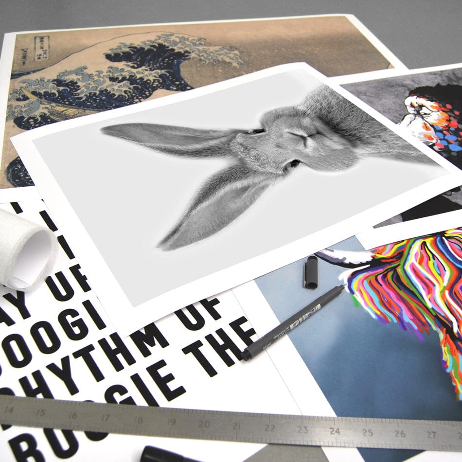 Bunny Rabbit Portrait Art Print wall art product R Visser