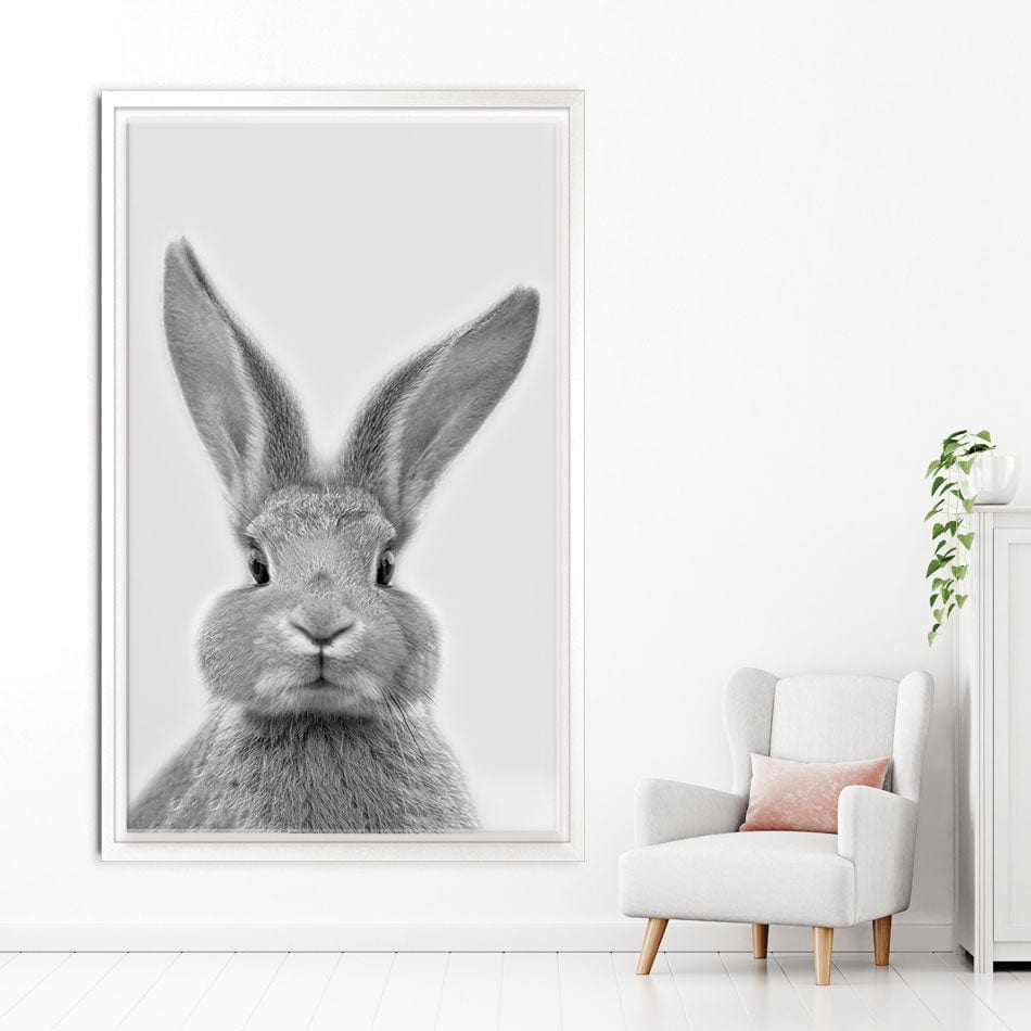 Bunny Rabbit Portrait Canvas Print wall art product R Visser