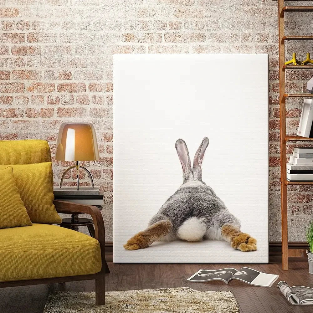 Bunny Rabbit Tail Canvas Print Bunny Rabbit Tail Canvas Print wall art product Oleksandr Lytvynenko / Shutterstock