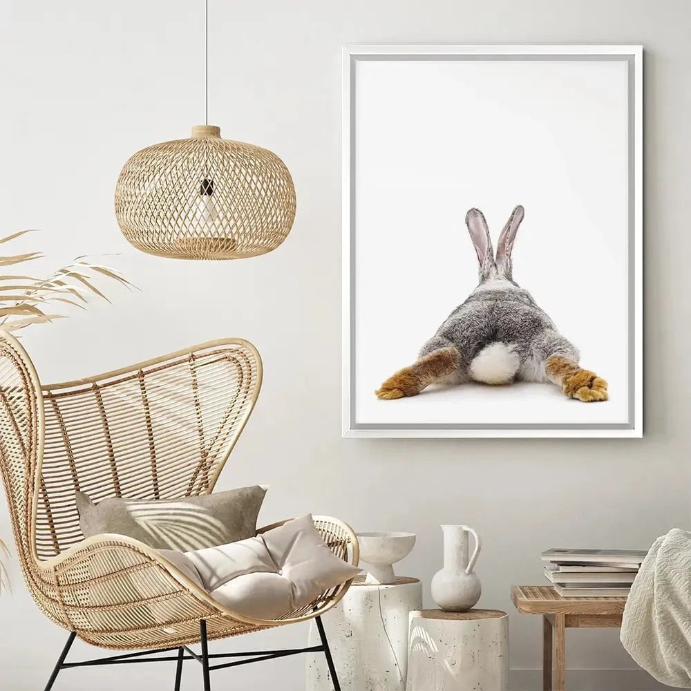 Bunny Rabbit Tail Canvas Print Bunny Rabbit Tail Canvas Print wall art product Oleksandr Lytvynenko / Shutterstock