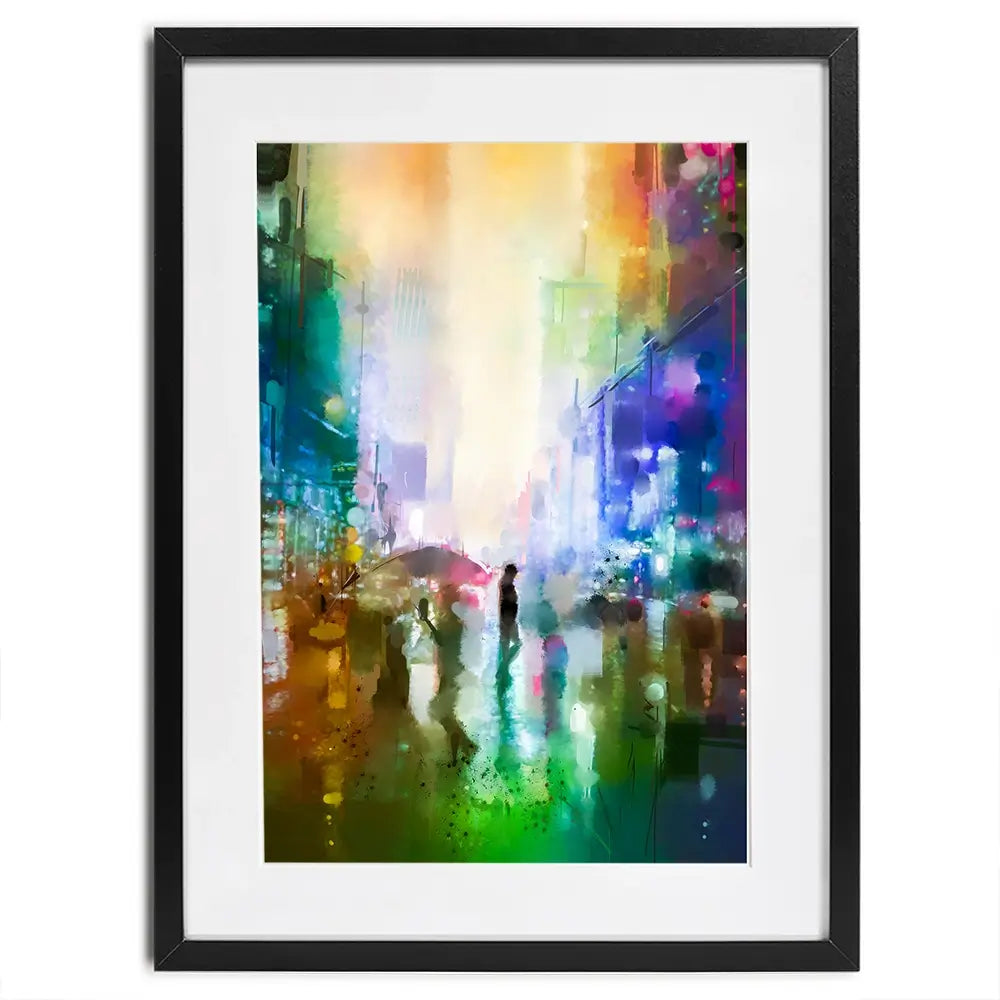 Busy Streets Framed Art Print Busy Streets Framed Art Print wall art product Art Print Shop