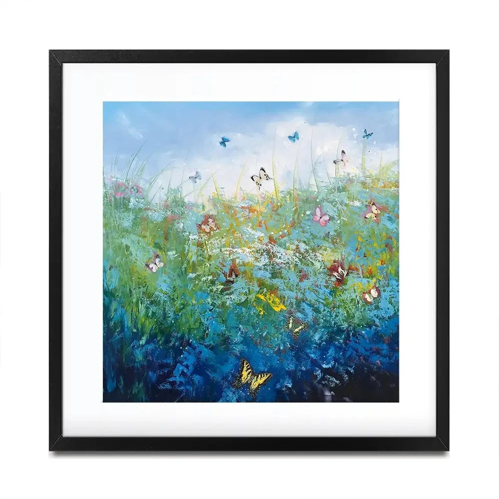 Butterflies Surrender To Love Square Framed Art Print Butterflies Surrender To Love Square Framed Art Print wall art product Laure Bury