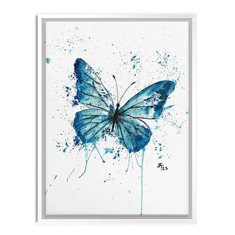 Butterfly Blues Canvas Print Butterfly Blues Canvas Print wall art product Jamie Taylor