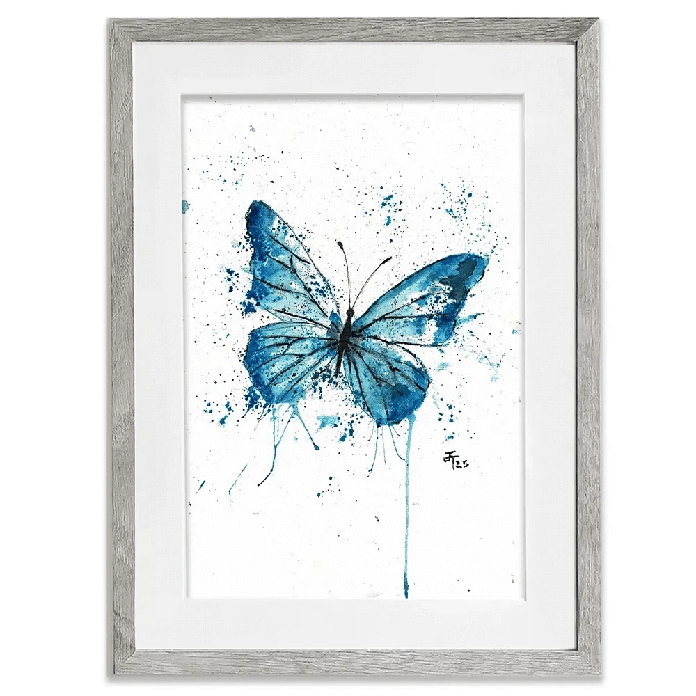 Butterfly Blues Framed Art Print Butterfly Blues Framed Art Print wall art product Jamie Taylor