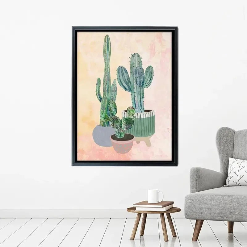 Cacti Canvas Print Cacti Canvas Print wall art product Sarah Manovski