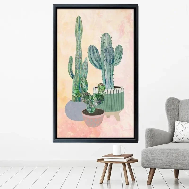 Cacti Canvas Print Cacti Canvas Print wall art product Sarah Manovski