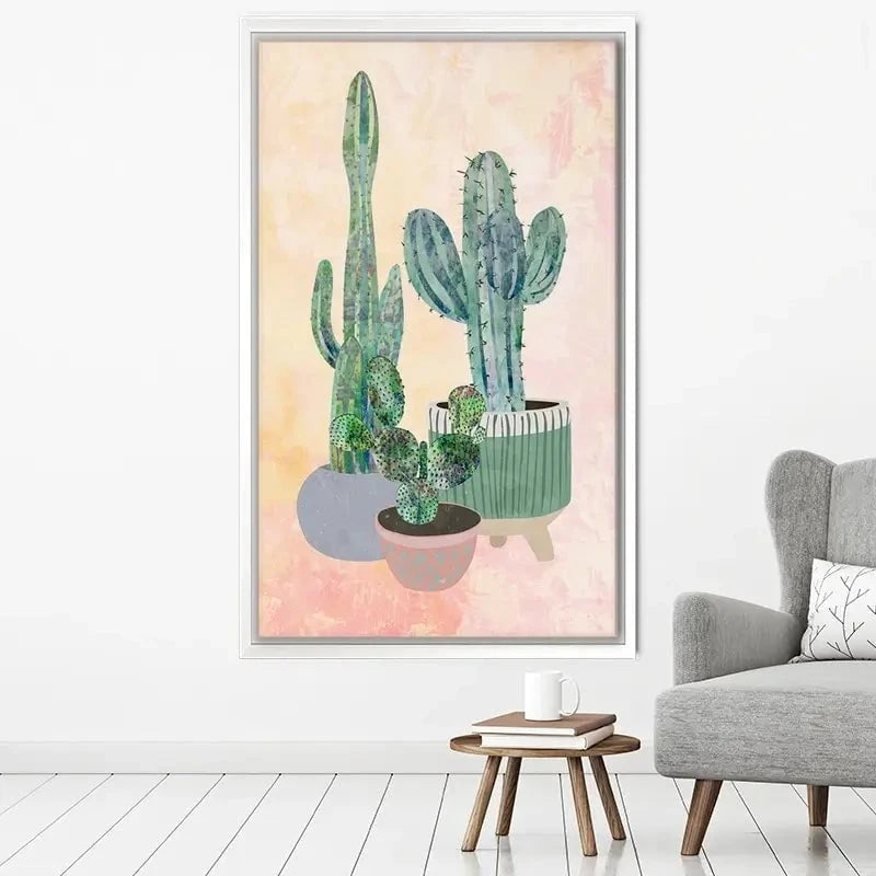 Cacti Canvas Print Cacti Canvas Print wall art product Sarah Manovski