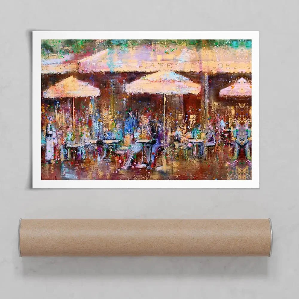 Café De Flore Art Print Café De Flore Art Print wall art product Studio Paint-Ing