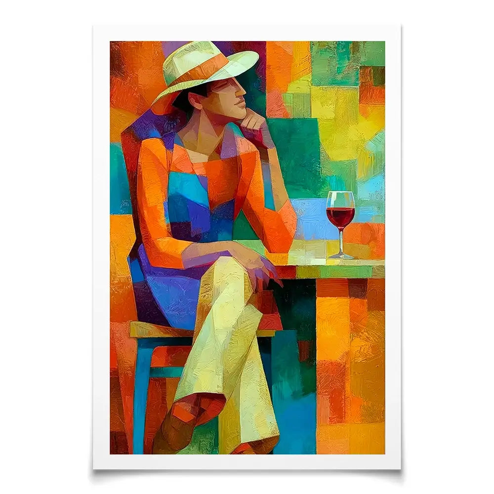 Cafe Man Art Print Cafe Man Art Print wall art product David Alexander Elder