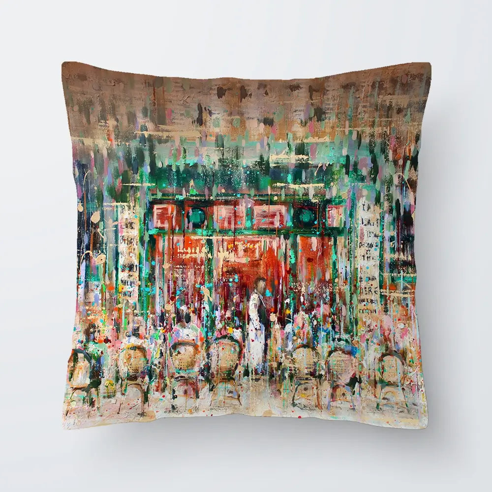 Café Paris Cushion Café Paris Cushion wall art product Studio Paint-Ing