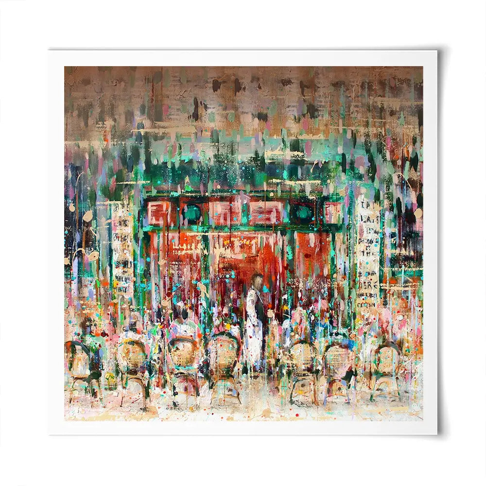 Café Paris Square Art Print Café Paris Square Art Print wall art product Studio Paint-Ing