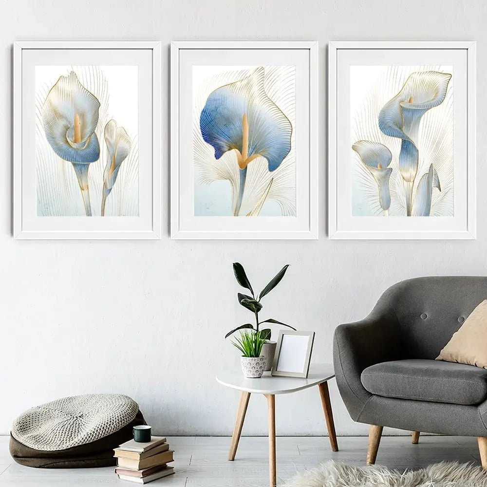 Calla Lily Framed Art Print Trio Calla Lily Framed Art Print Trio wall art product Aleshyn_Andrei / Shutterstock