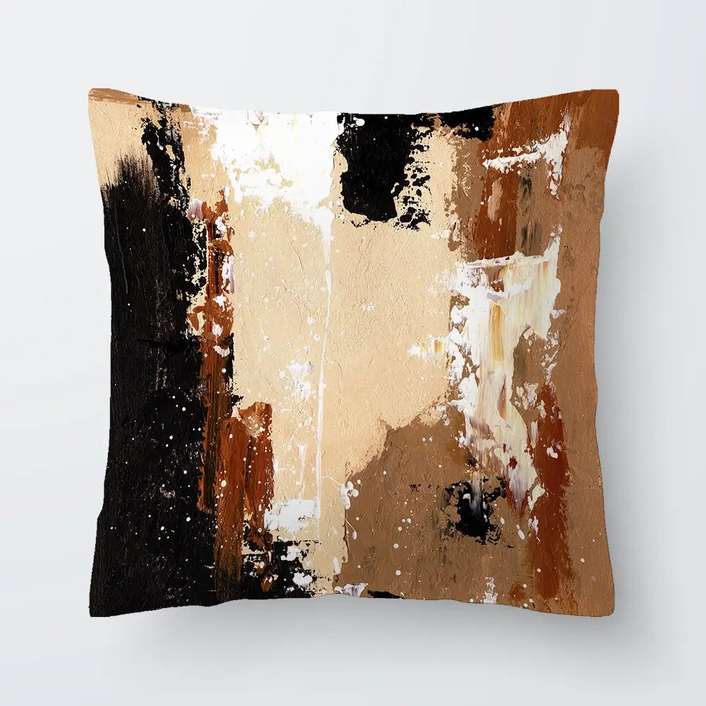 Cappuccino Abstract Cushion Cappuccino Abstract Cushion wall art product Art Print Shop