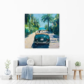 Car On The Beach Canvas Print Car On The Beach Canvas Print wall art product Elena Avanesova