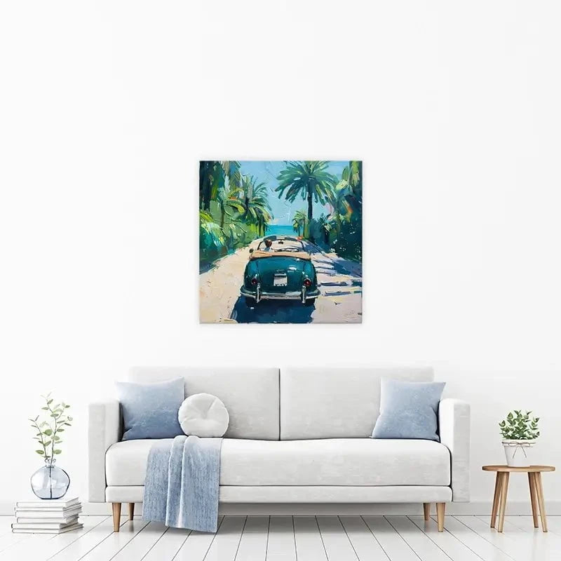Car On The Beach Canvas Print Car On The Beach Canvas Print wall art product Elena Avanesova