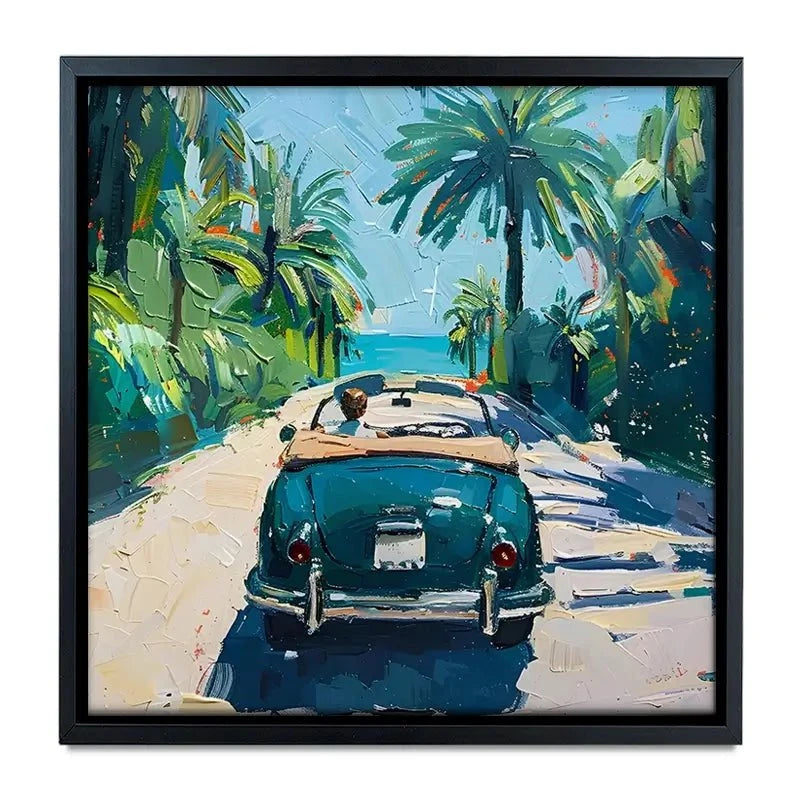 Car On The Beach Canvas Print Car On The Beach Canvas Print wall art product Elena Avanesova