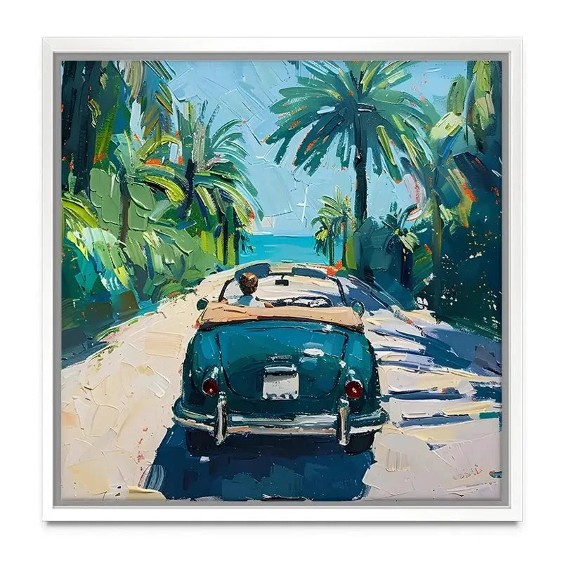 Car On The Beach Canvas Print Car On The Beach Canvas Print wall art product Elena Avanesova